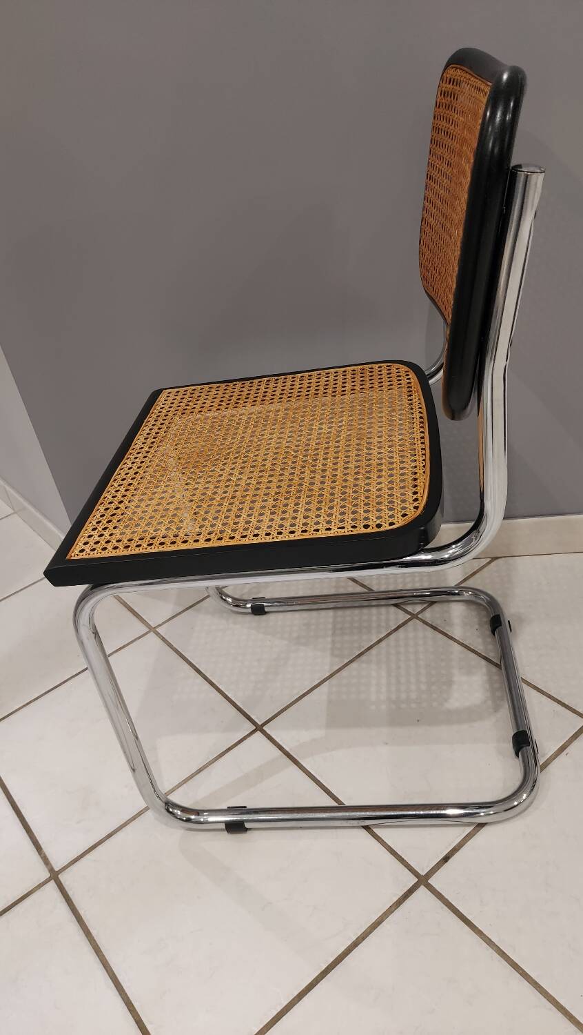 Suite de 6 chaises modèle Cesca B32 par Marcel Breuer vintage 1993