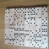 Box of wooden dominoes