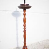 Vintage ashtray, ashtray on tripod wooden foot, push ashtray, tripod ashtray