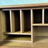 60s 70s teak secretary chest of drawers Danish Modern by Dyrlund Denmark