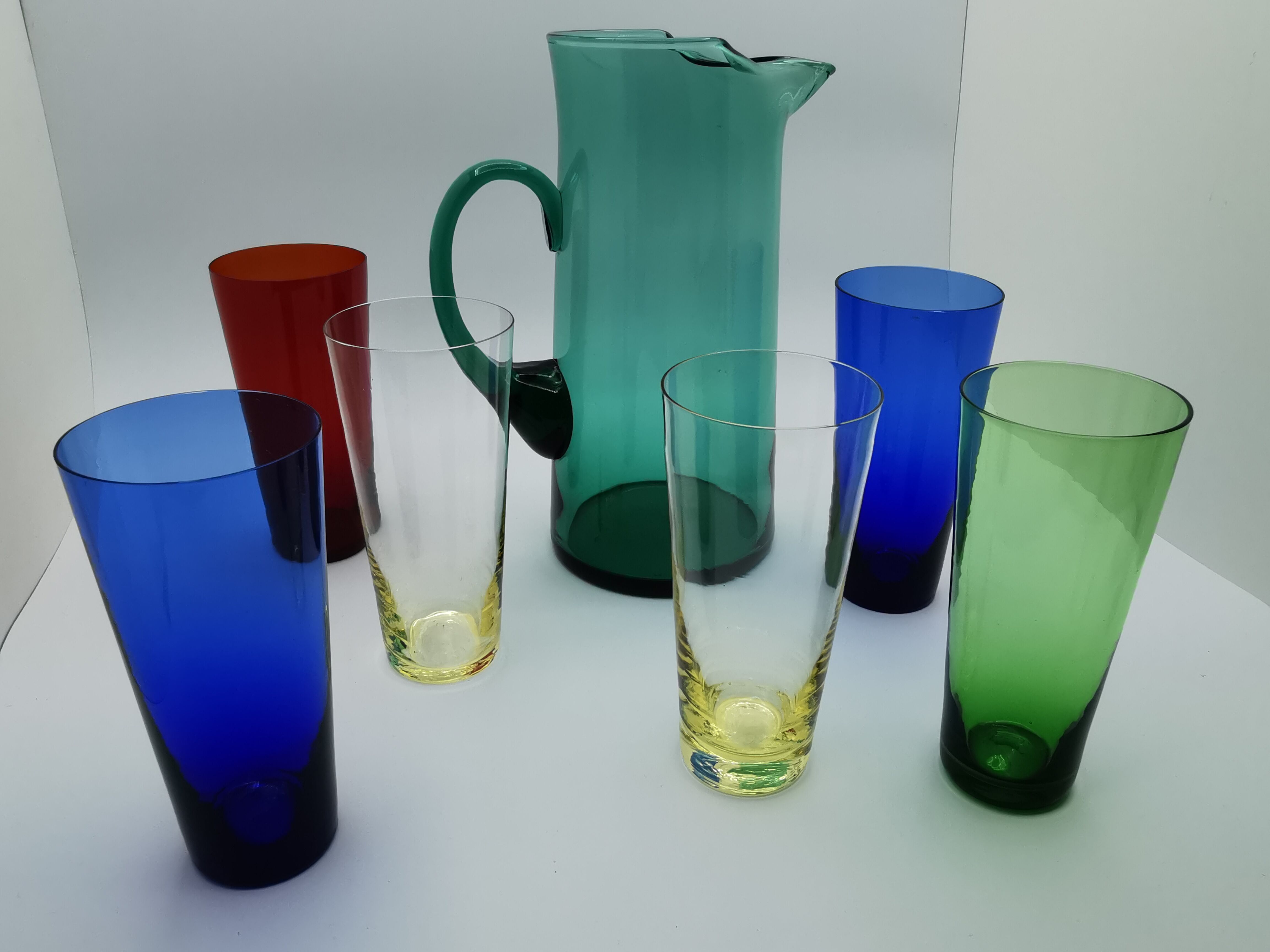 Vintage 1960s glass orangeade service