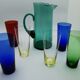 Vintage 1960s glass orangeade service