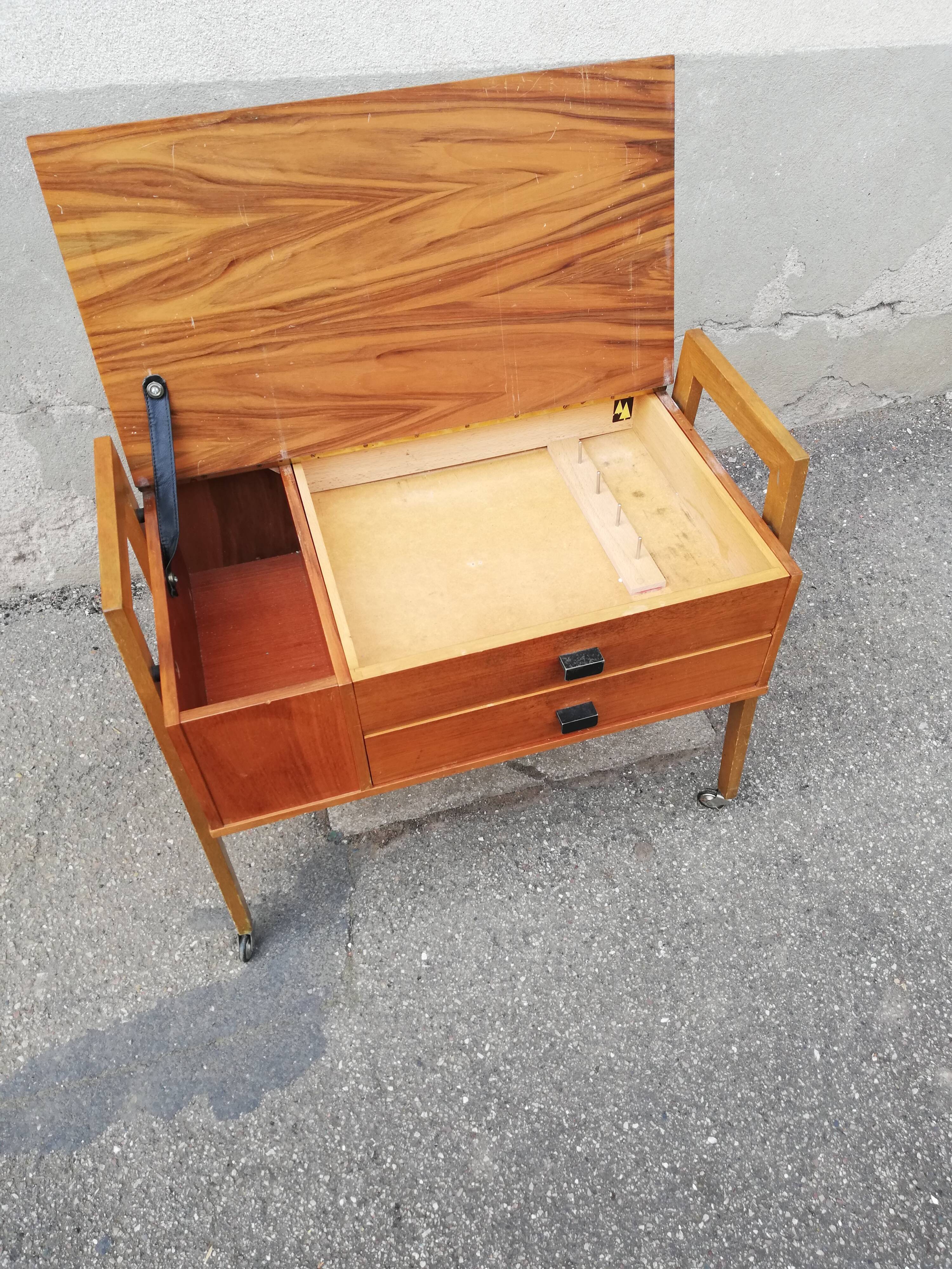 Vintage worker 2 drawers 1 flap