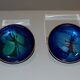 Pair of Scandinavian enamelled copper bowls, Norway, circa 1960.