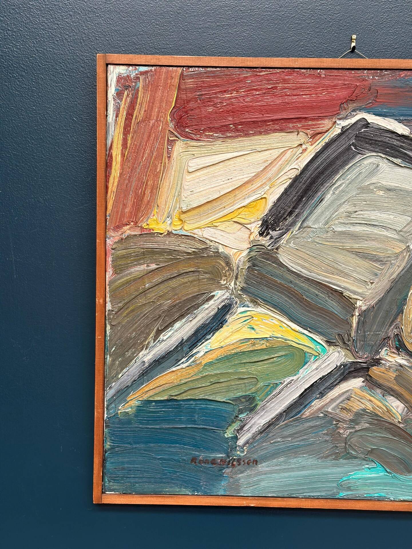 Swedish Oil on Panel – “Måndagskänsla” by Rune Nilsson – Signed
