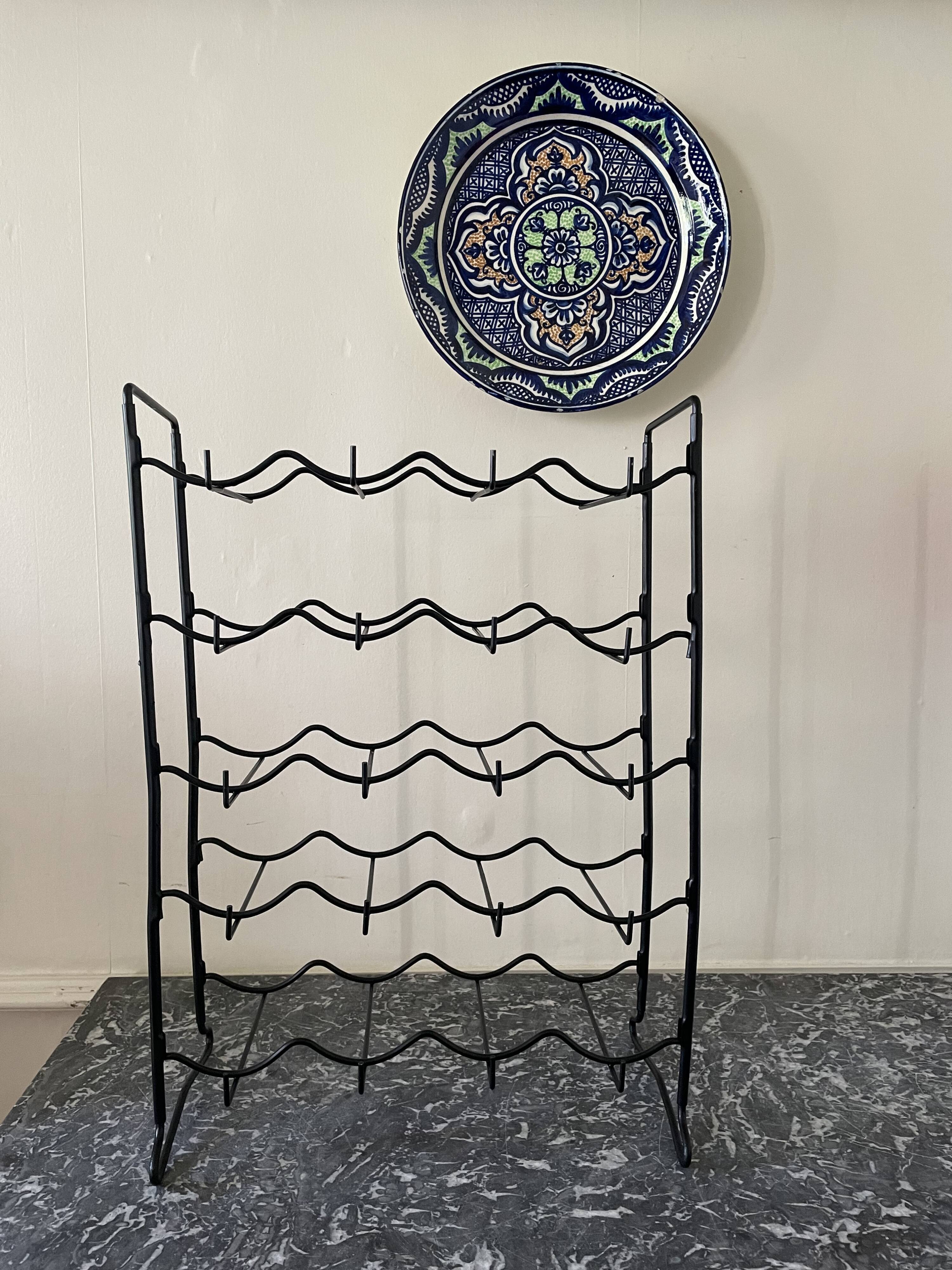 Vintage black bottle holder