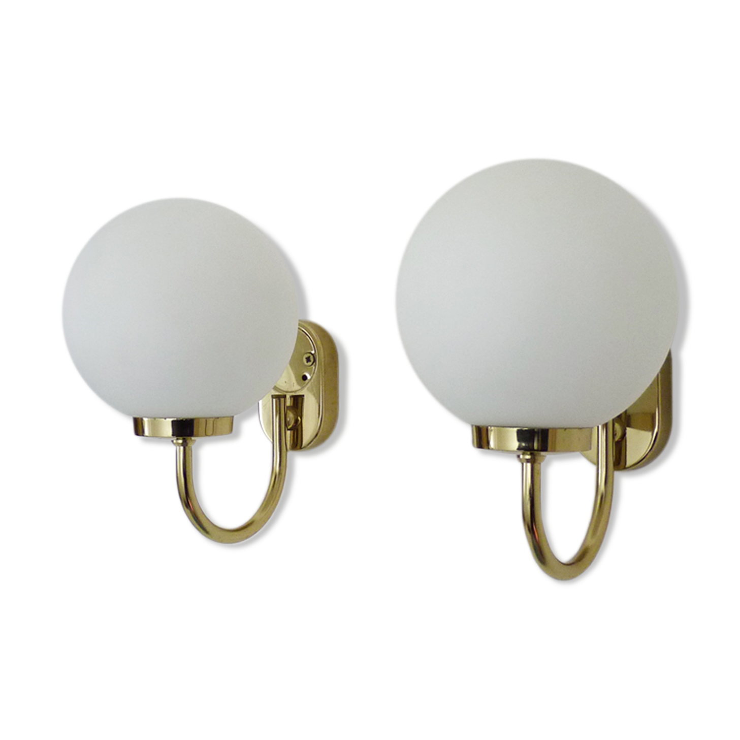 Pair of vintage German wall lamps, brand GS. Year 70 80
