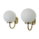 Pair of vintage German wall lamps, brand GS. Year 70 80