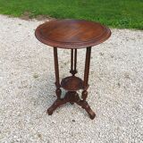 Sellette, table d'appoint en noyer