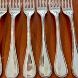 Christofle perles ,6 fourchettes de table 20,5 cm très bon état