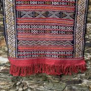 Handwoven Berber Kilim rug, wall hanging.