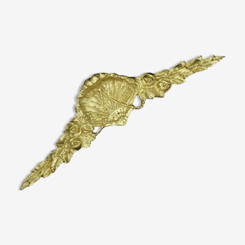 Fronton aux plumes de paon style Louis XVI, XIXe