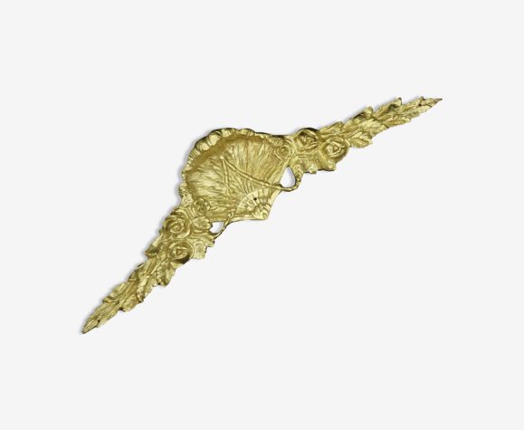 Fronton aux plumes de paon style Louis XVI, XIXe