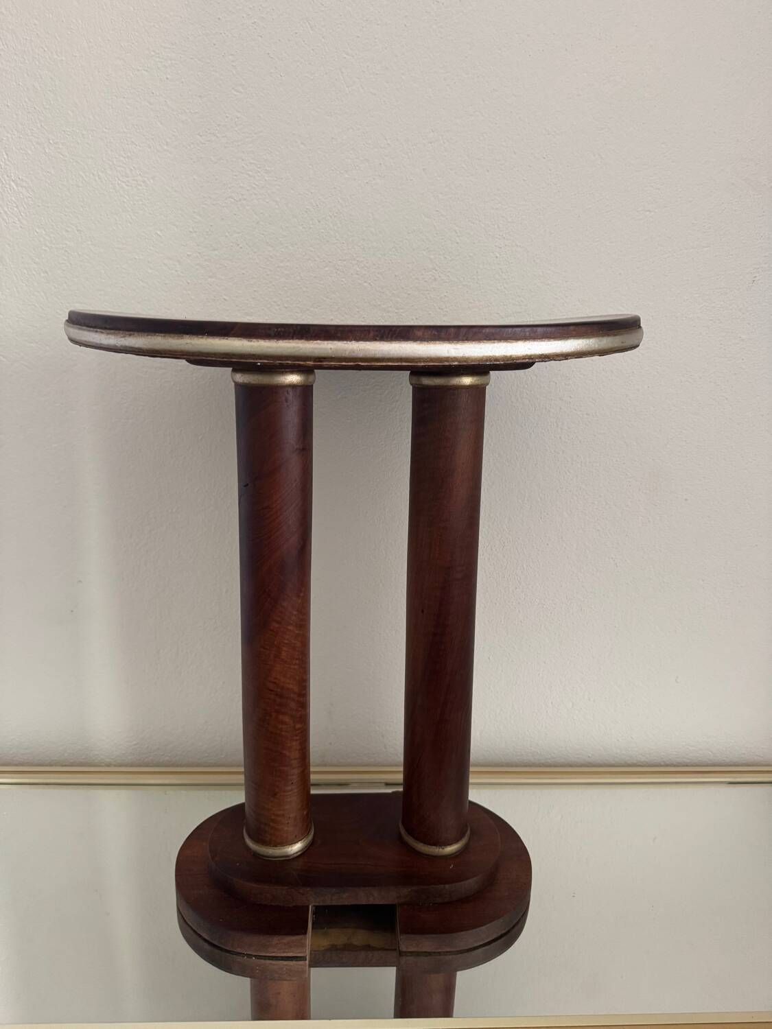 Art Deco wooden pedestal table
