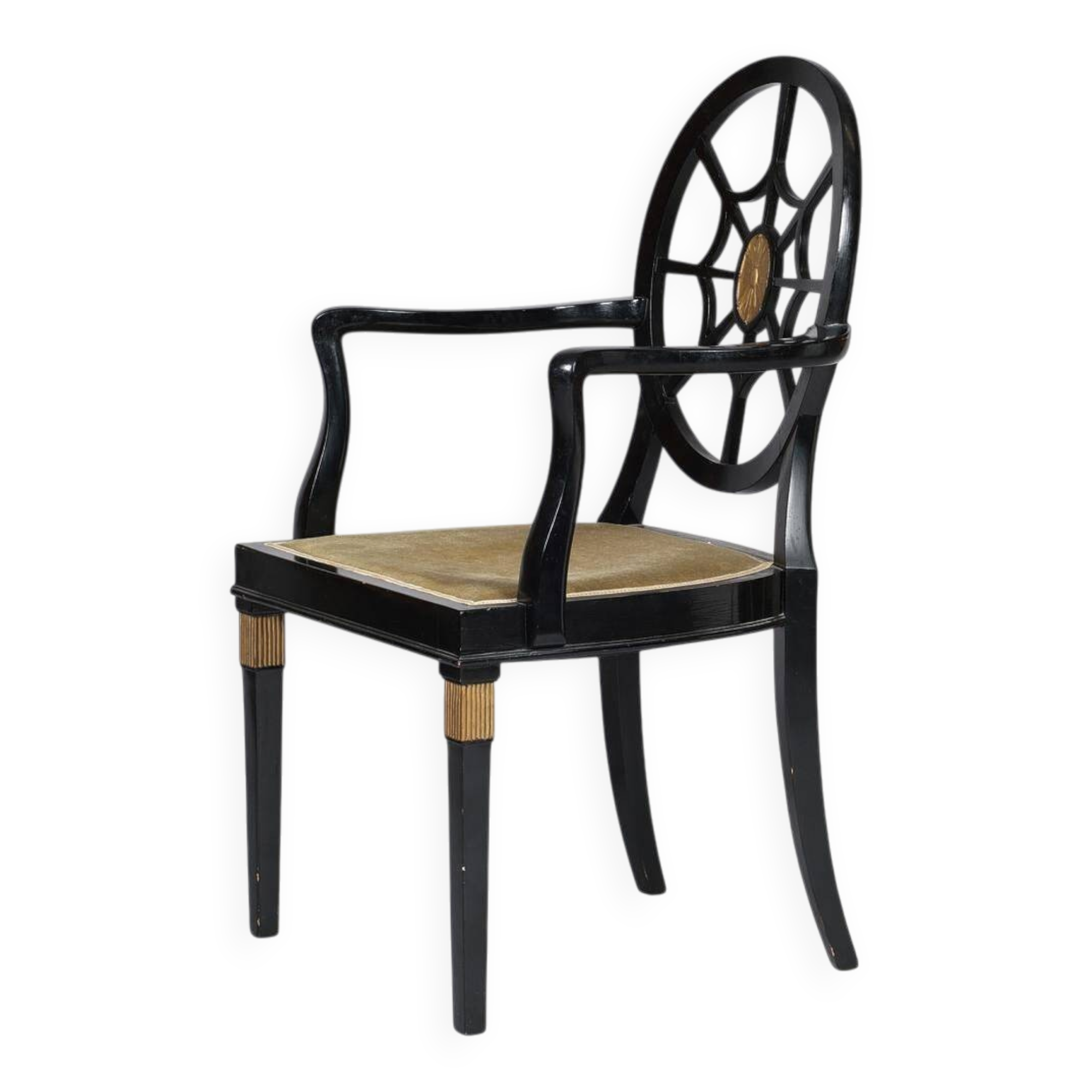 Spiderback chair, similar to a design by Edwin Lutyens, 1930s/40s.