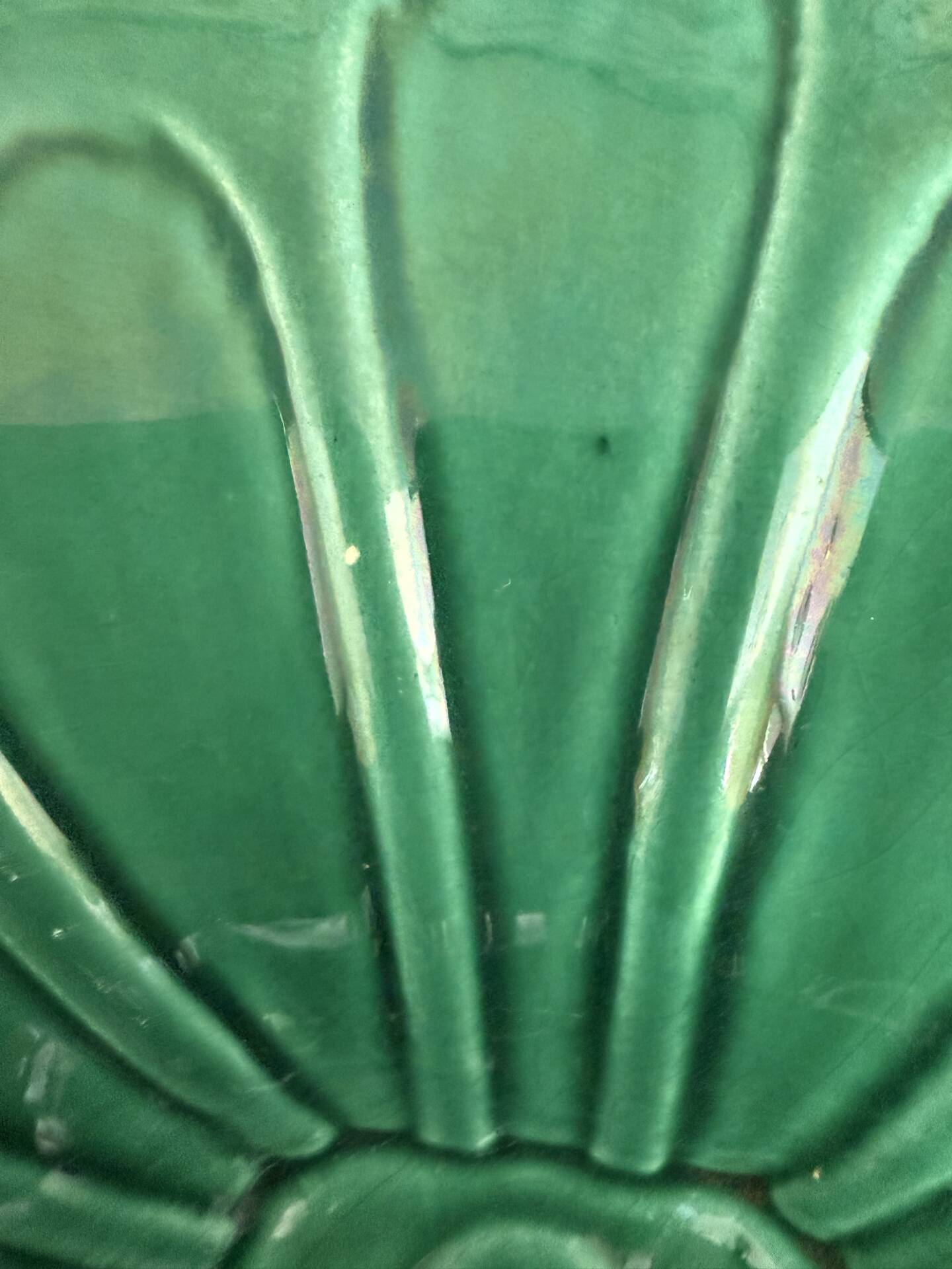 large hollow ceramic bowl in emerald green, CAB Bordeaux
