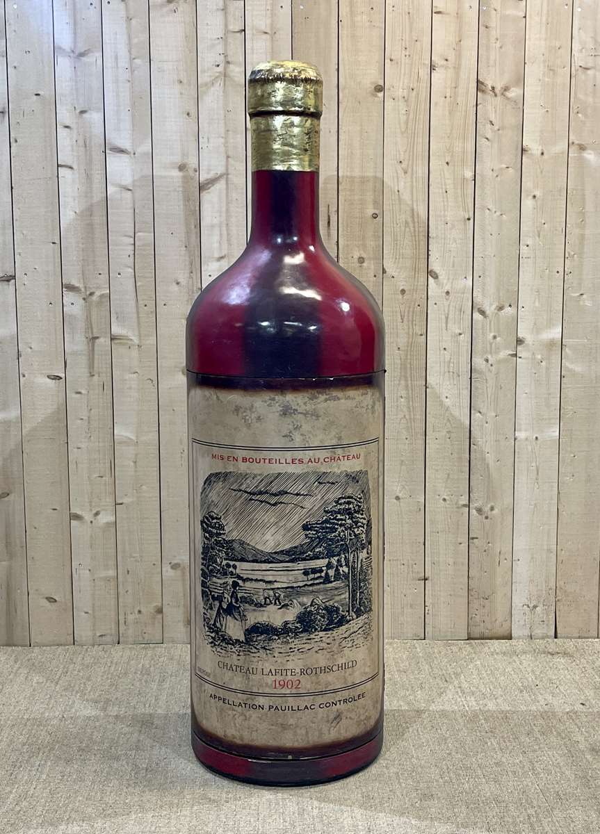 Advertising bar furniture in the shape of a giant wine bottle 90s