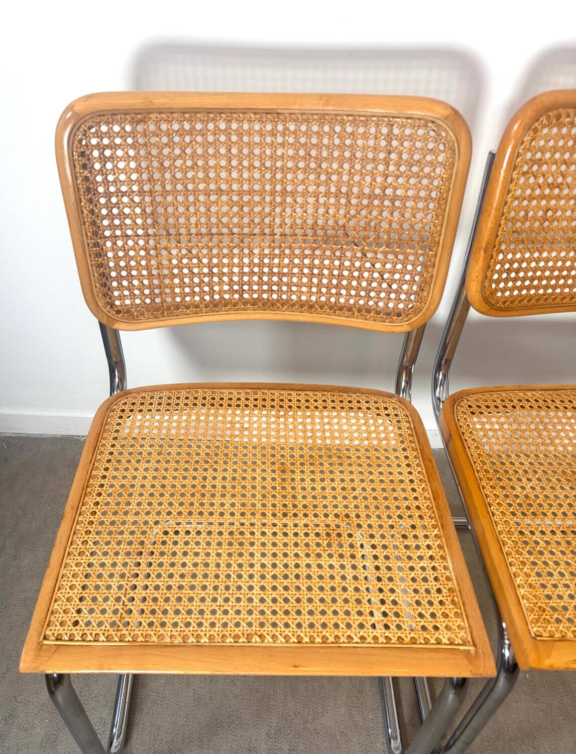 Paire de chaise Cesca Marcel Breuer b32 made in Italy