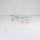 "Tango" Glass Coffee Table by Fabio Di Bartolomei for Fiam Italia