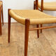 Danish dining chairs, model 75 by Niels O. Møller