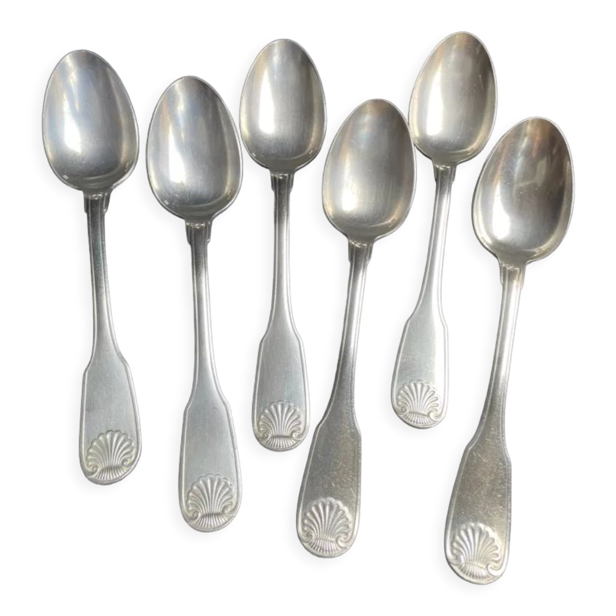 6 tablespoons in silver metal christofle model vendôme/arcantia before 1983