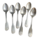 6 tablespoons in silver metal christofle model vendôme/arcantia before 1983