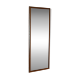 Vintage rectangular oak mirror