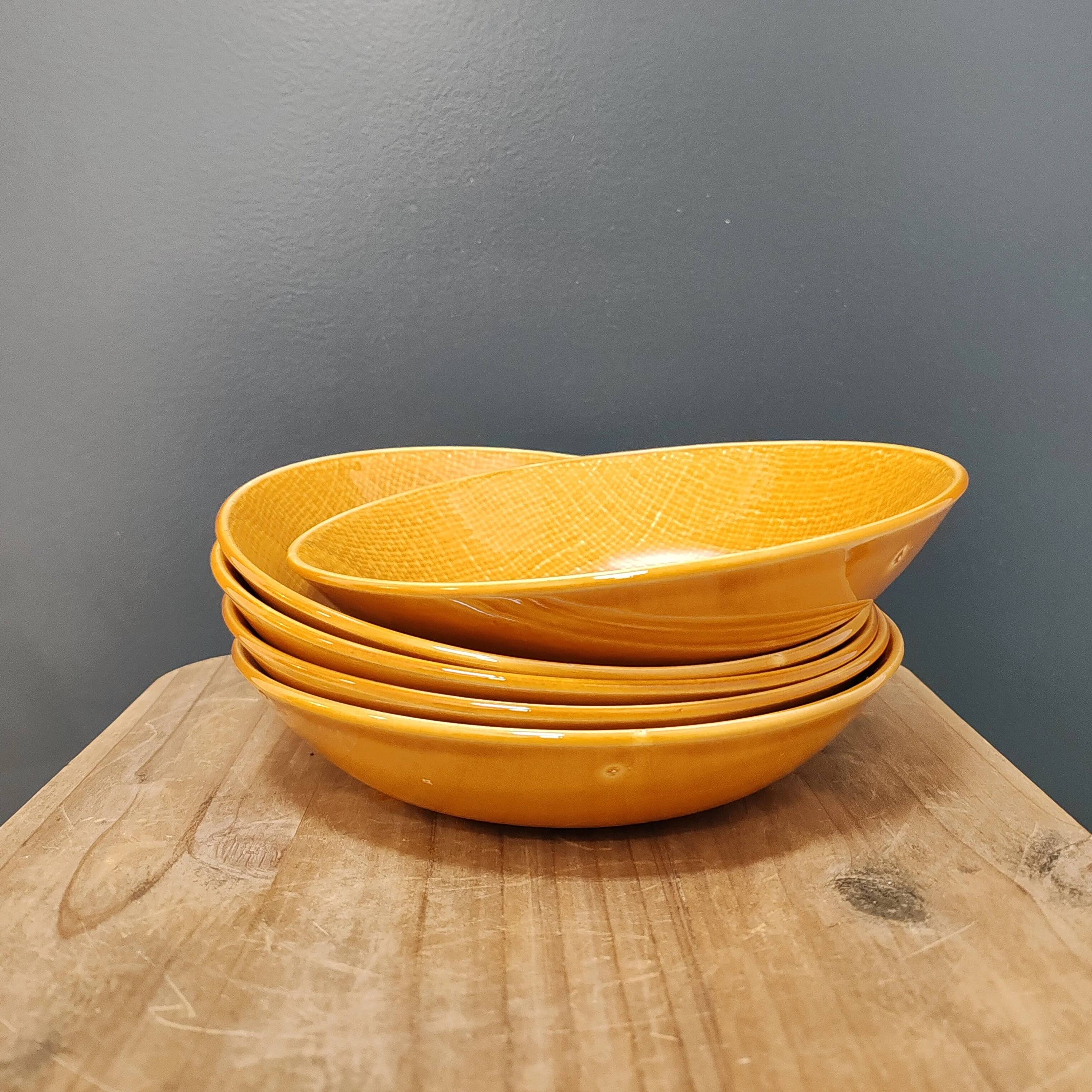 Assiette creuse Miramar Salins miel