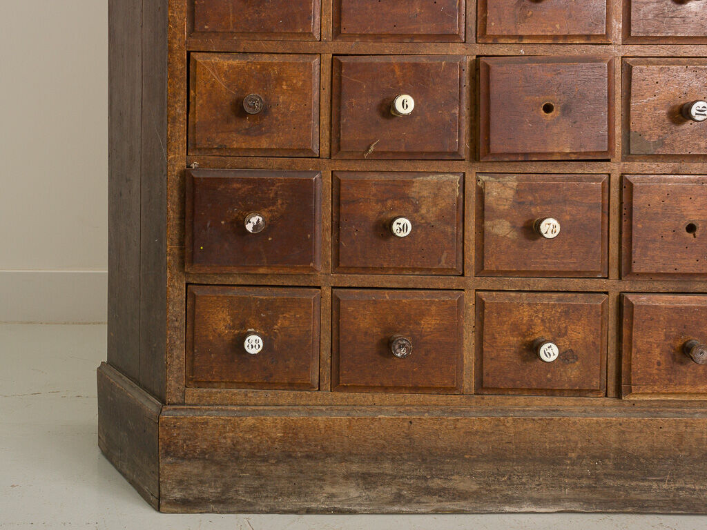 Trade cabinet with 96 drawers