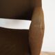 Fauteuil de bureau marron à roulettes, Allemagne 1970