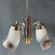 70s Mid Century Murano glass chandelier in Mazzega style.