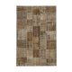 Handwoven Anatolian Contemporary 197 cm x 296 cm Brown Patchwork Carpet