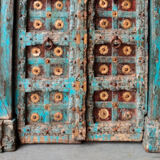 Indian door in old teak