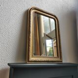 Mirror 90 x 66 cm Louis Philippe old gilded