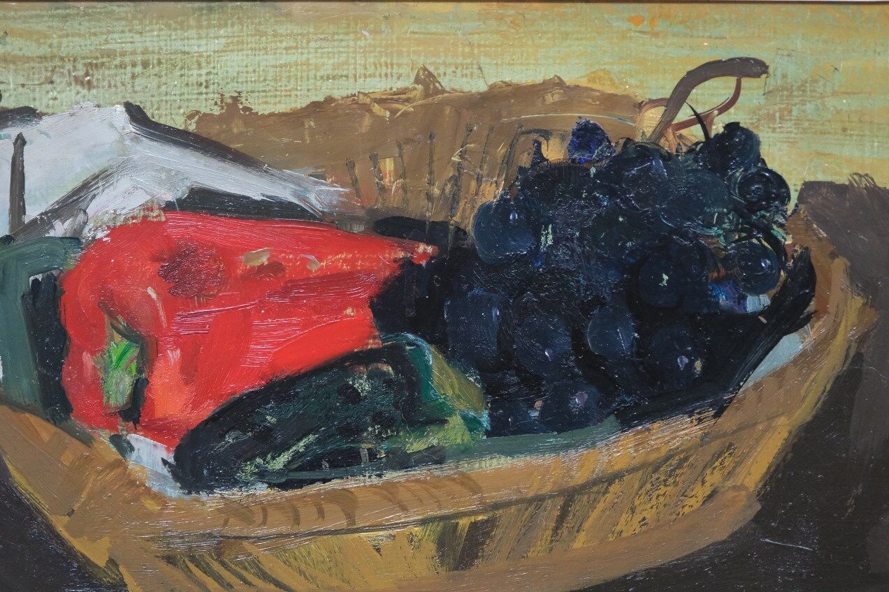 Ove Olson, Swedish painting, 1956, Oil on Panel