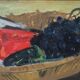 Ove Olson, Swedish painting, 1956, Oil on Panel