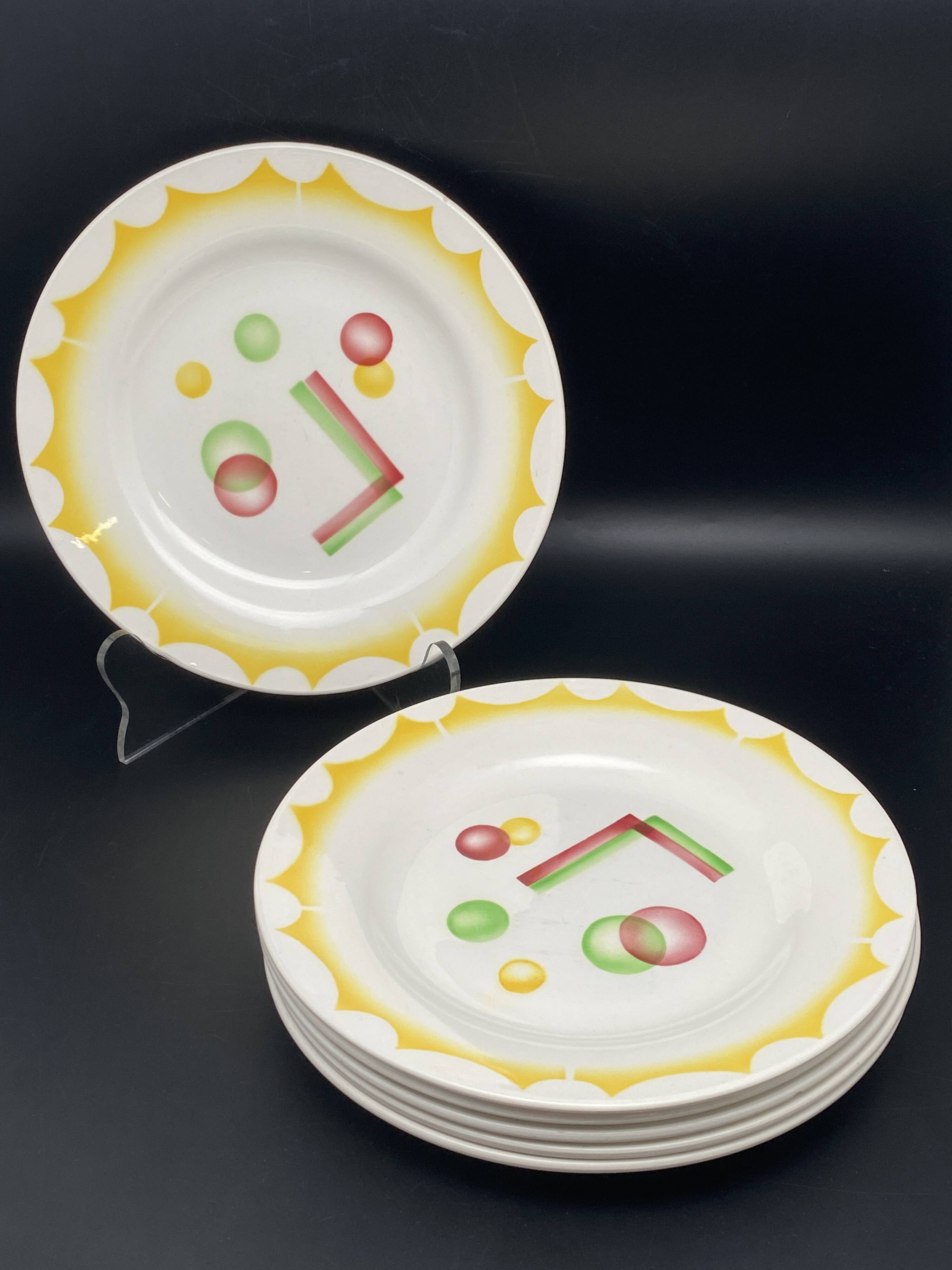 Dinner plates “Planètes” Collection Digoin Sarreguemines – MPM0324VLP1