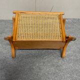 Rattan/bamboo and vintage cane magazine rack