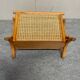 Rattan/bamboo and vintage cane magazine rack