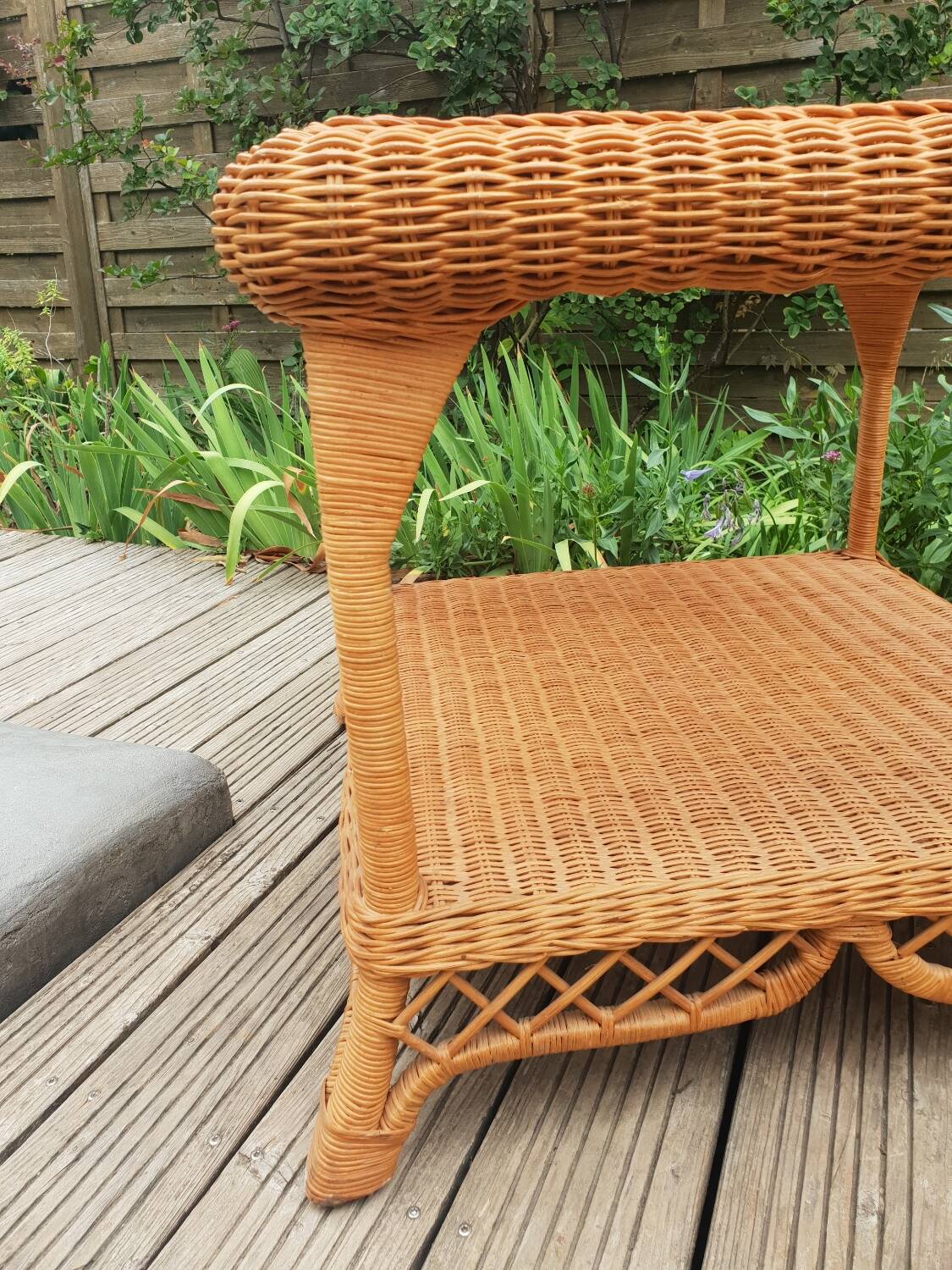 Rattan coffee table 1980