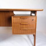Desk Model 75 Made In Teak By Omann Junior Møbelfabrik From 1960s