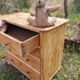 4-drawer pine chest of drawers