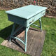 Vintage rattan desk 1950 color green