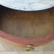 Small chest of drawers - Half-moon table - Louis XVI style - Elm burr veneer - Pla