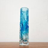 Glass vase with bark design by Ingrid Glas, Germany, 1960s.