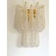 Contemporary Modern “Conchiglie” Murano Glass Gold Wall Sconce - Set of Two