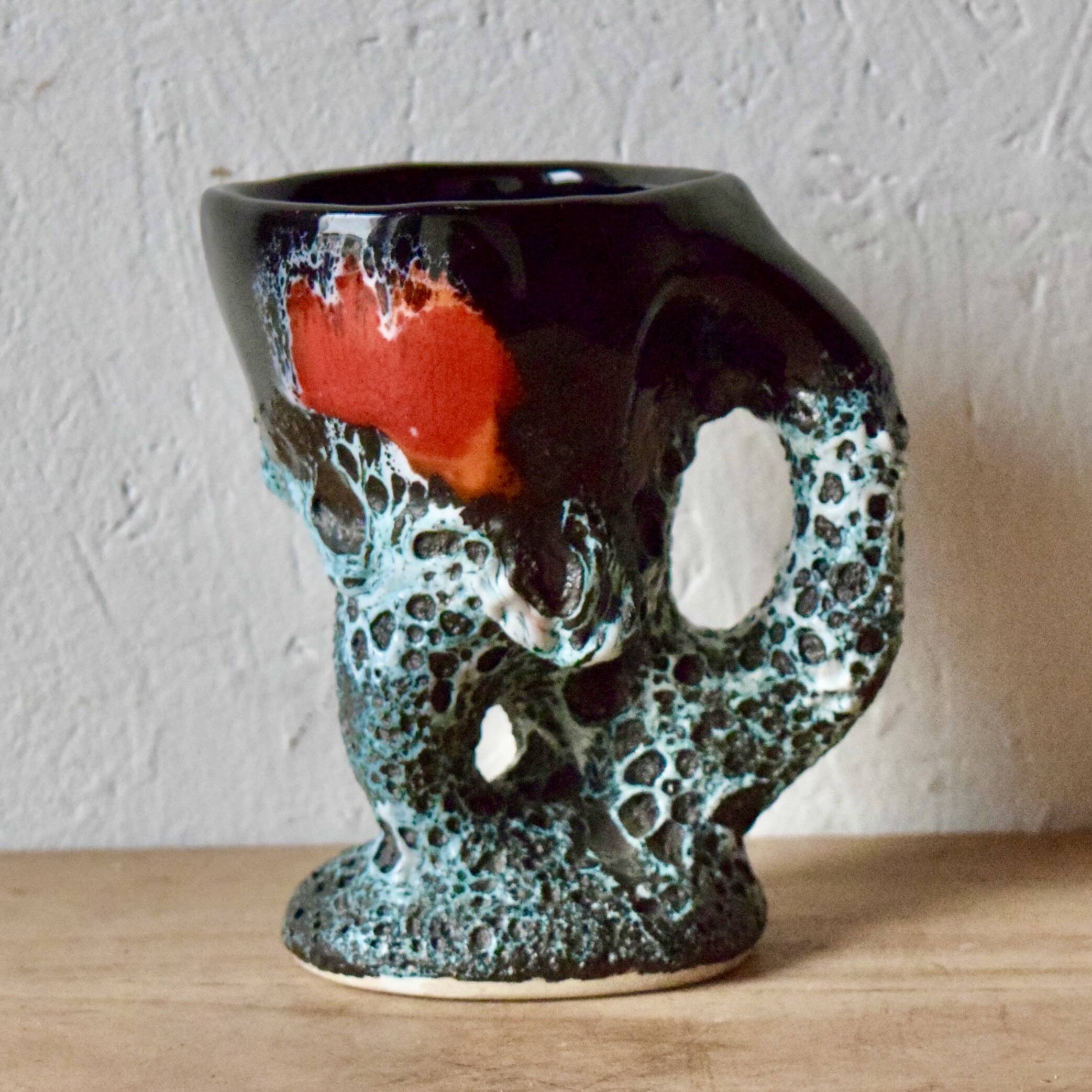 Vallauris mug or tankard - Fat Lava - Ecume de Mer - 1960