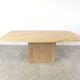Vintage travertine dining table, 1970s