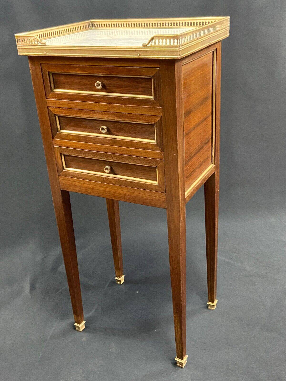 Bedside table end table side table mahogany console Louis XVI late 19th century