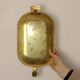 Pair of Swedish brass wall sconces from the mid-century.